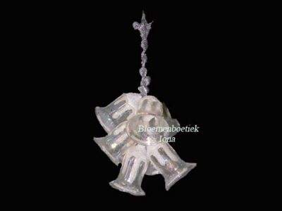 Glazen kerstbellen/Bloemenboetiek Iona Haarlem