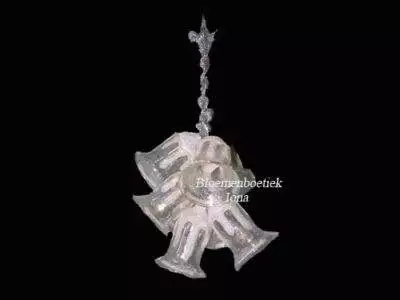 Glazen kerstbellen/Bloemenboetiek Iona Haarlem