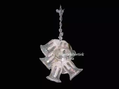 Glazen kerstbellen/Bloemenboetiek Iona Haarlem