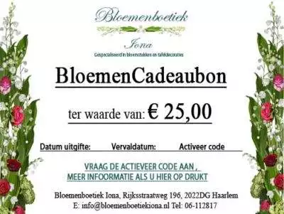 Bloemencadeaubon/Haarlem
